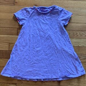 Girls Mini Boden Pom Pom Dress 6-7